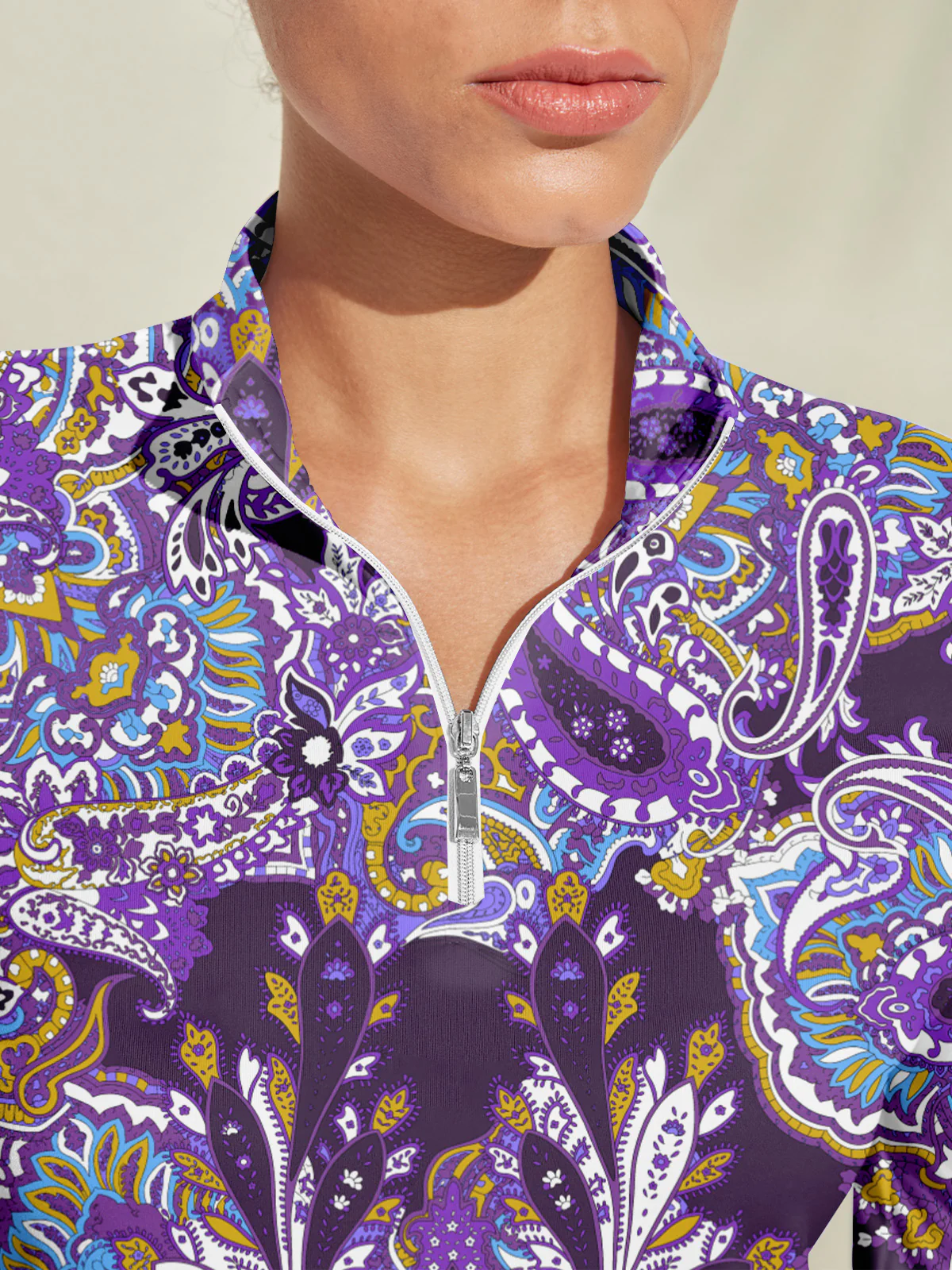 Pretty Feminine Golf Shirt Quarterzip UPF50+