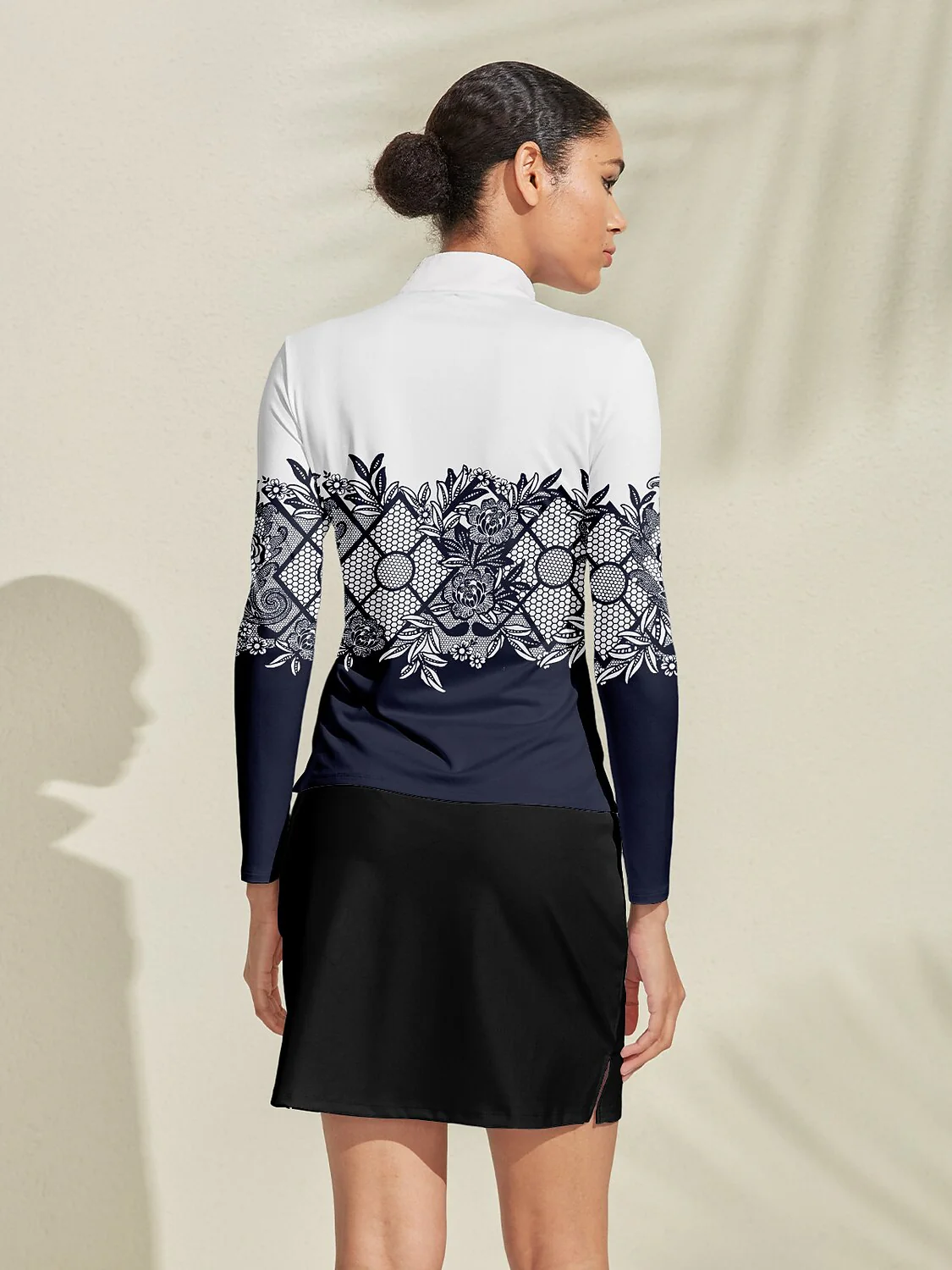 Botanical Energy Golf Shirt Quarterzip UPF50+