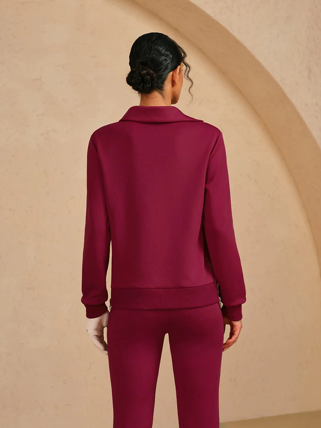 More Than Basic Asymmetrical Collar Golf Sweatshirt