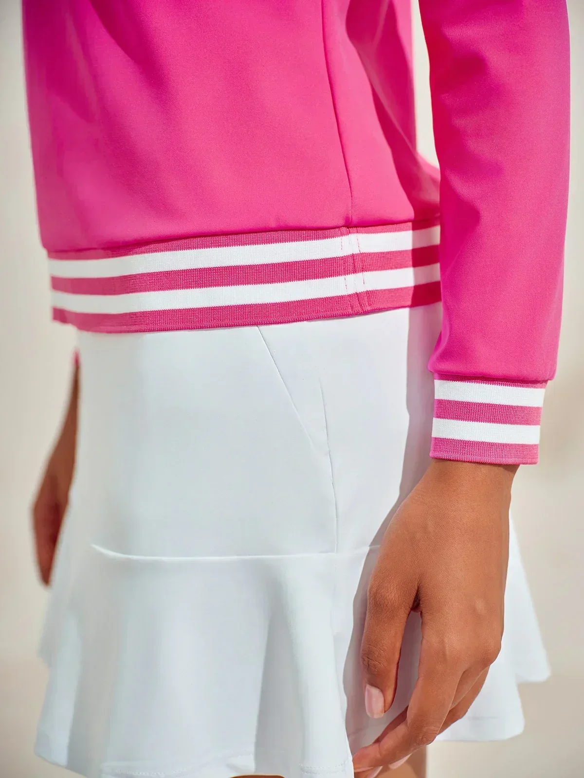 Navycore Long Sleeve Golf Shirt Quarterzip UPF50+