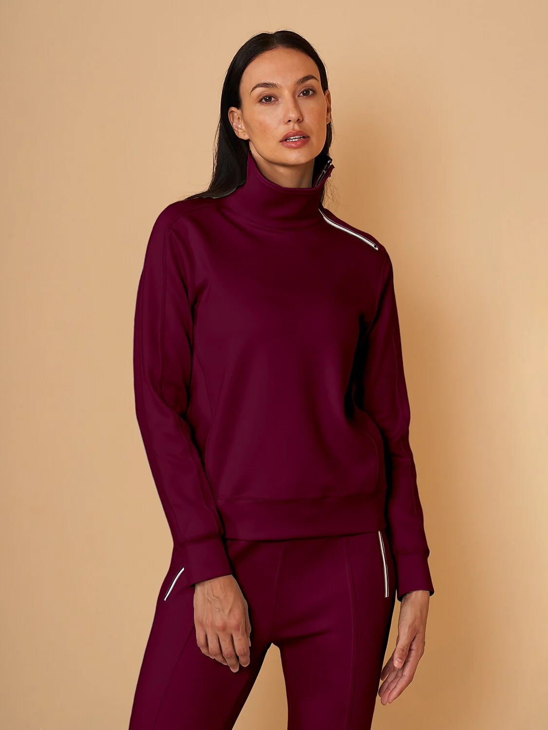 More Than Basic Irregular Collar Golf Sweatshirt