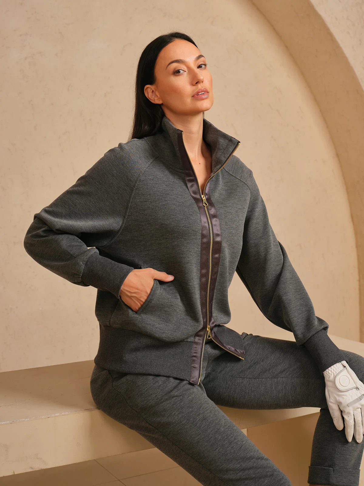 UltraSoft Long Sleeve Trimmed Jacket