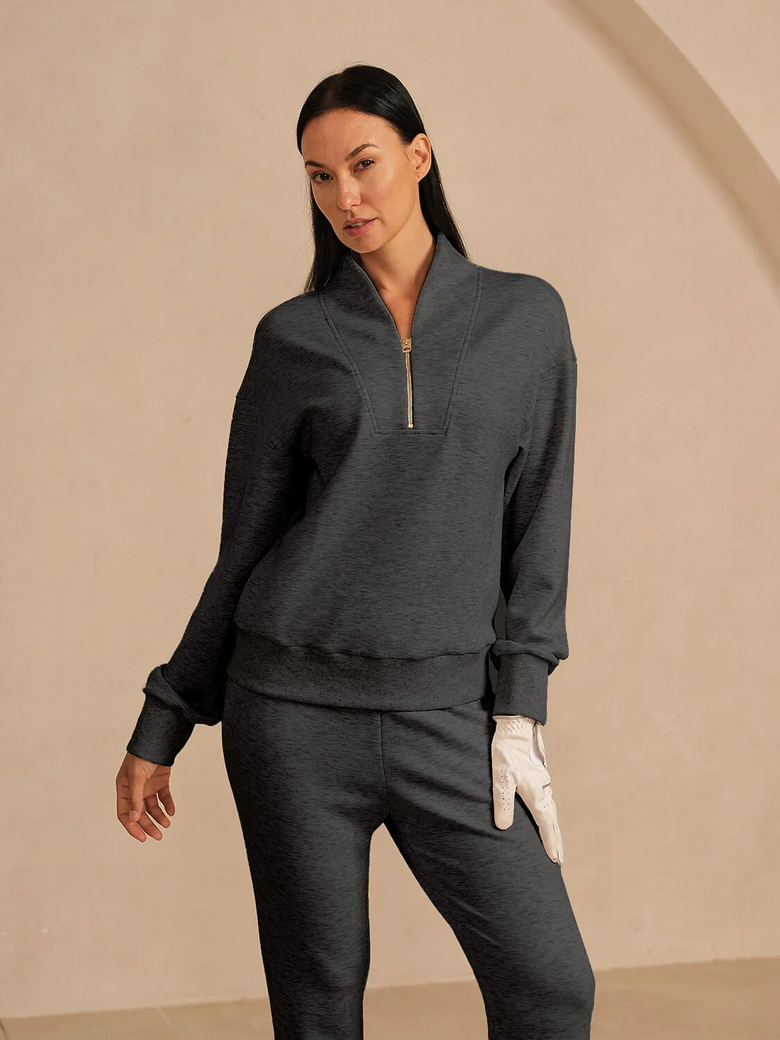 UltraSoft Long Sleeve Quarterzip Sweatshirt