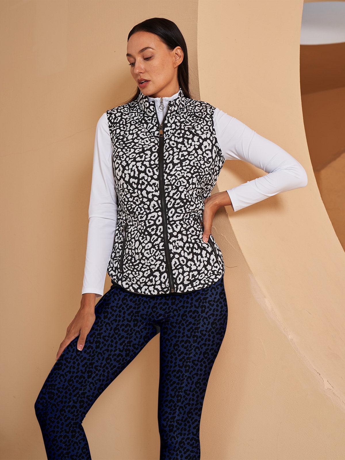 More Than Basic 35 Inch Leopard Golf Leggings