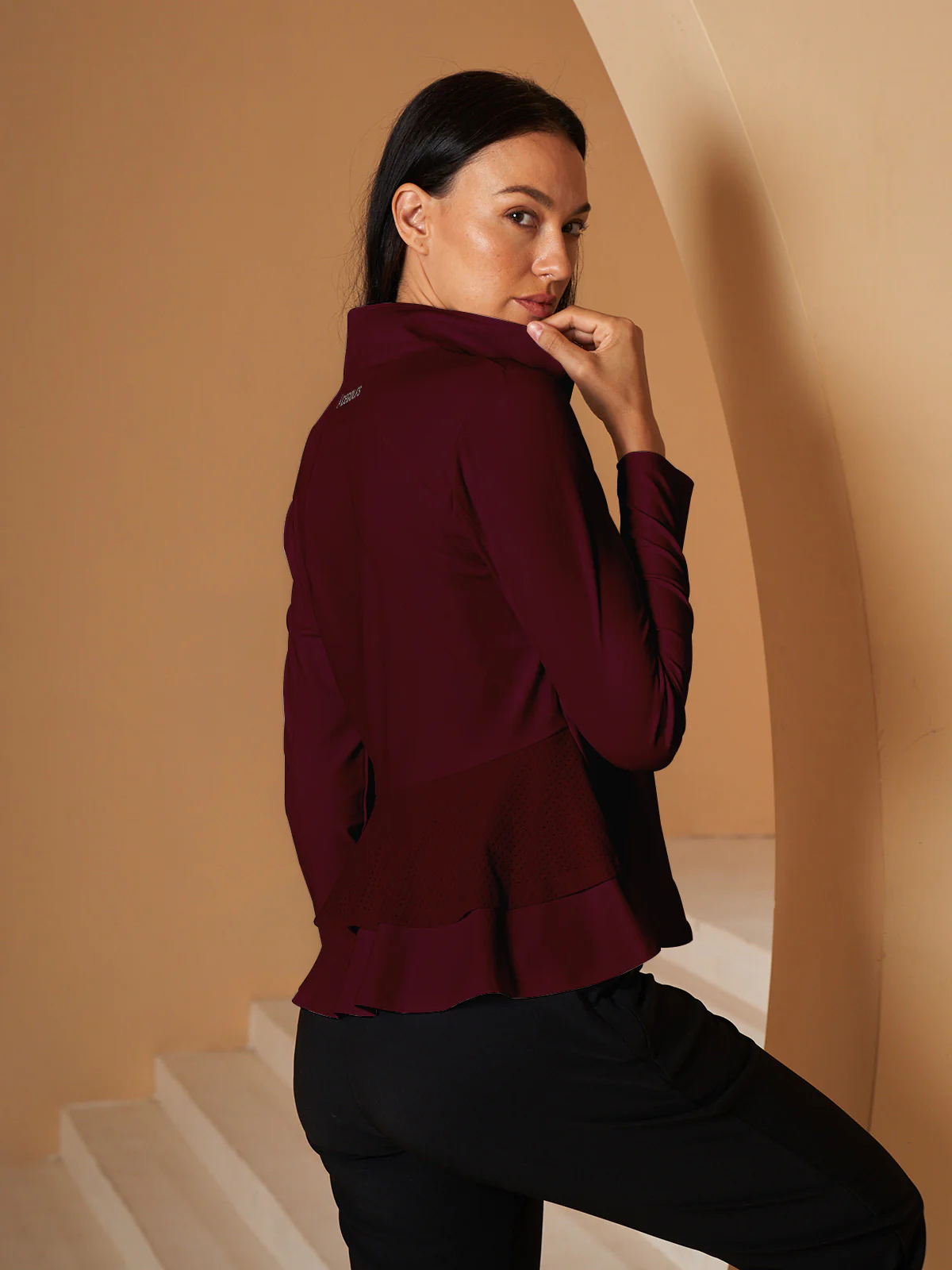 More Than Basic Ruffle Golf Jacket Sun Protection