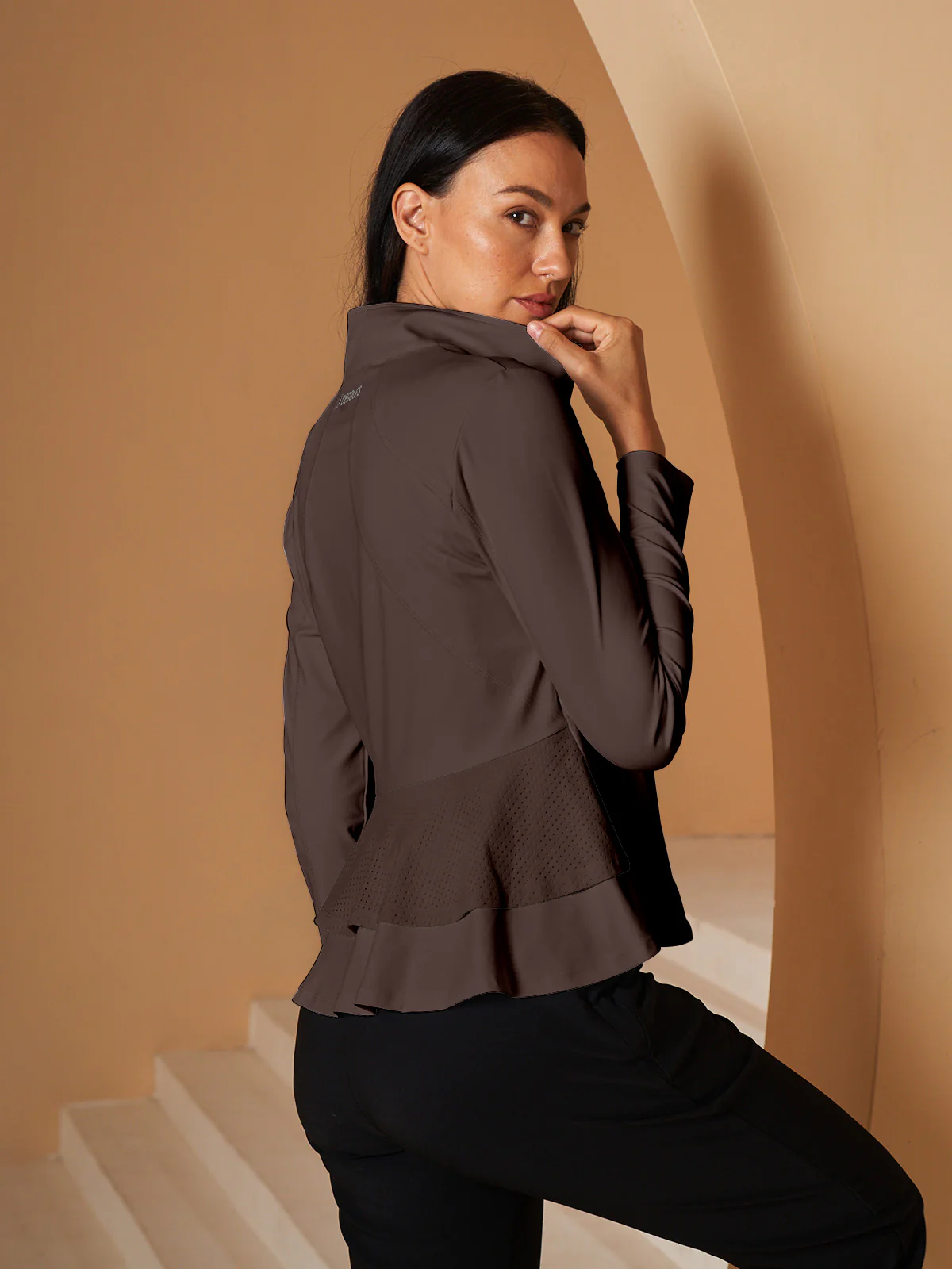 More Than Basic Ruffle Golf Jacket Sun Protection