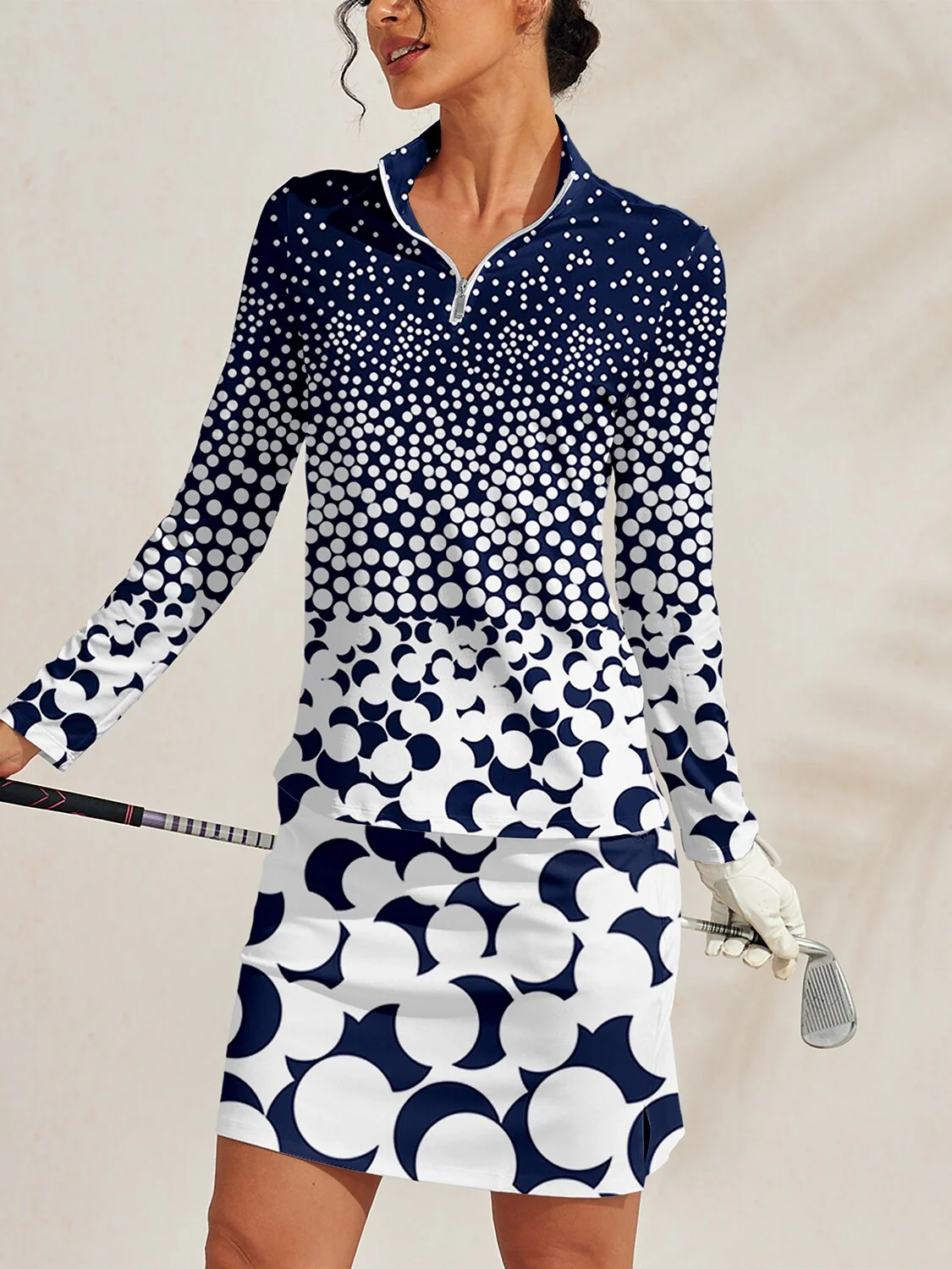 Hyper-prep Silky Golf Shirt Quarterzip UPF50+