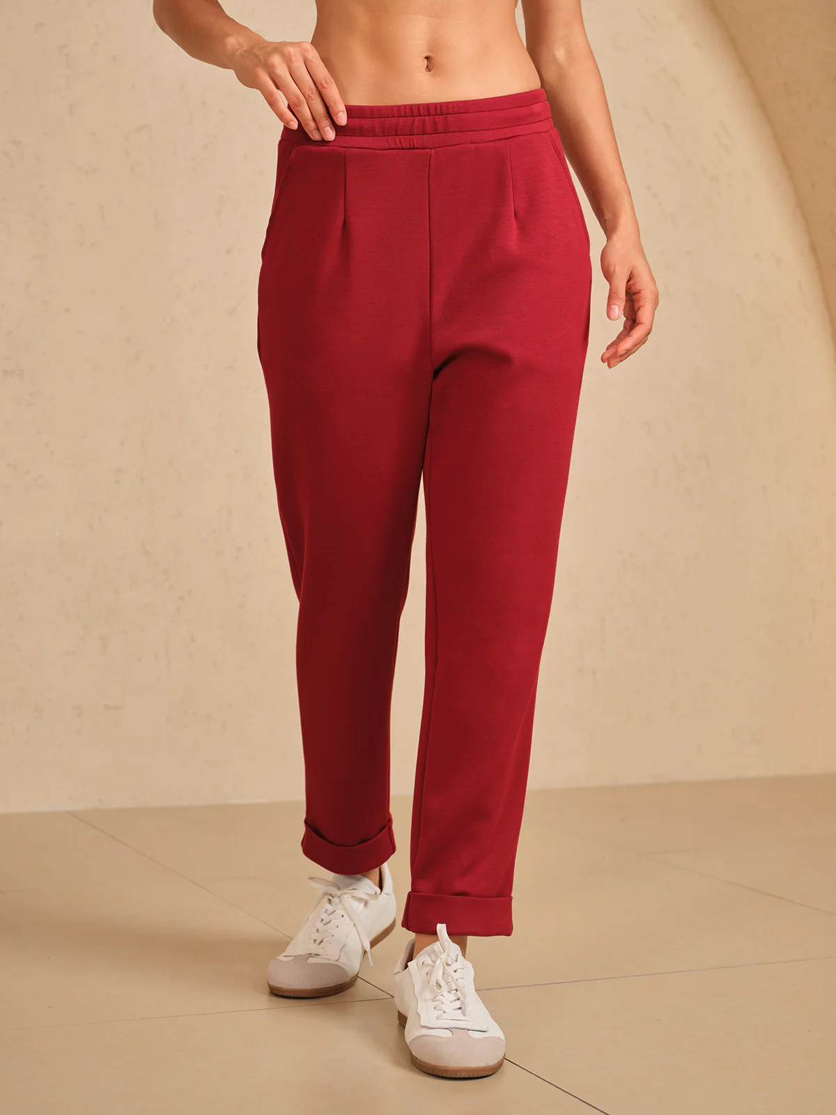 UltraSoft Stretch Hidden Drawstring Cuff Pants