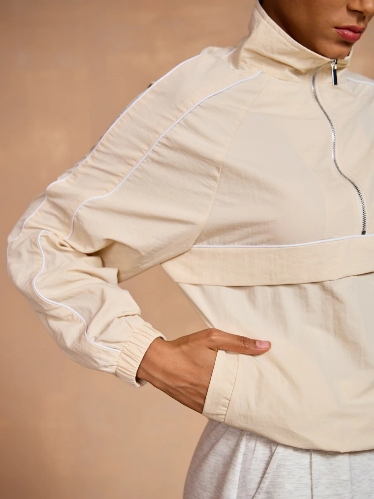 More Than Basic Long Sleeve Trimmed Pocket Sweatshirt