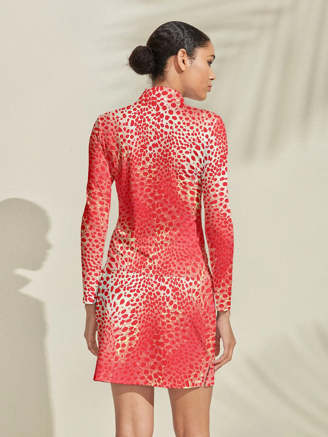 Wildlife Party Silky Golf Shirt Quarterzip UPF50+