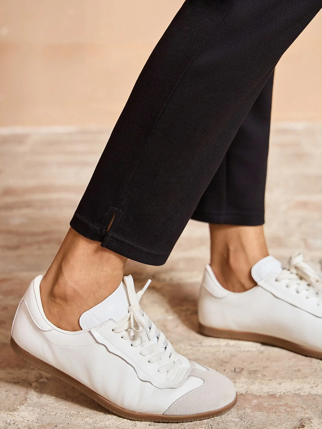 More Than Basic Stretch Zipper Pocket Ankle Pants