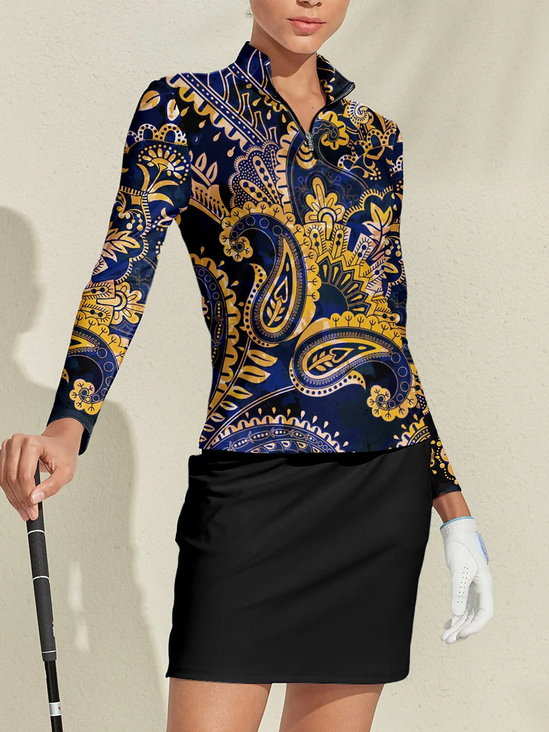 Pretty Feminine Golf Shirt Quarterzip UPF50+