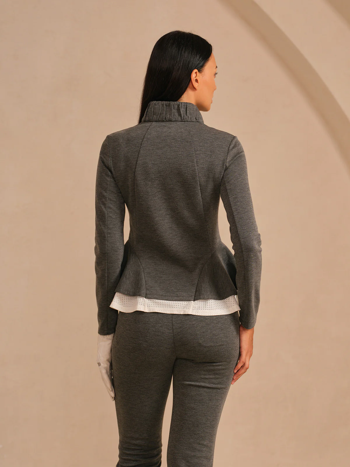 More Than Basic Ruffle Golf Jacket