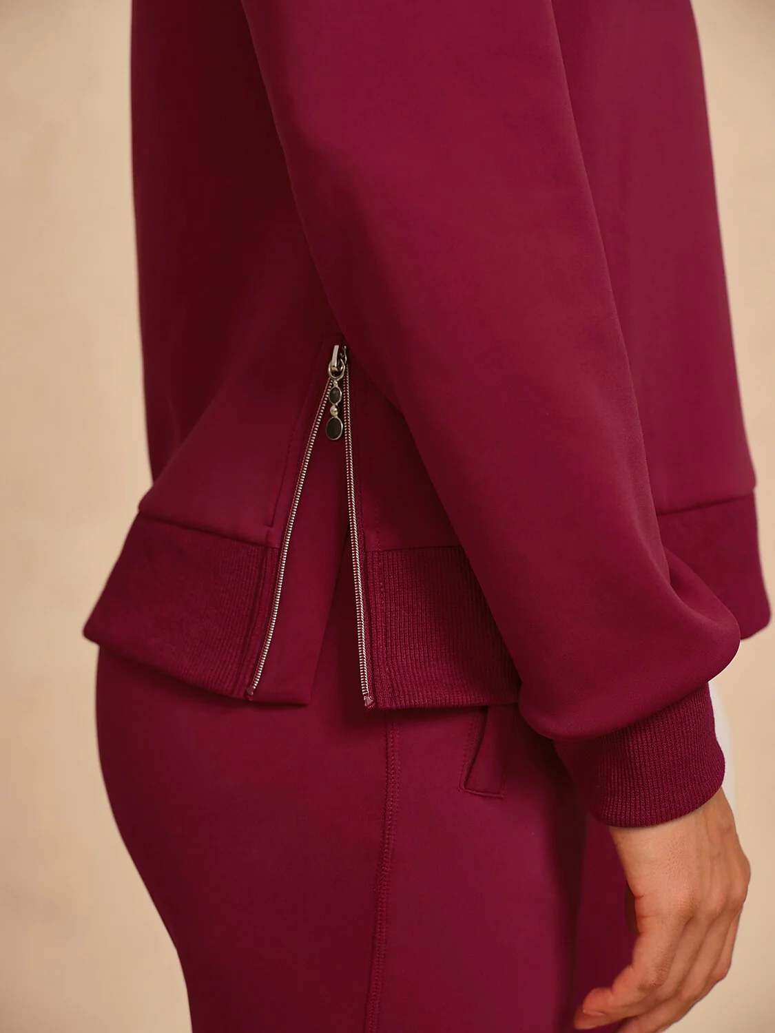 More Than Basic Asymmetrical Collar Golf Sweatshirt