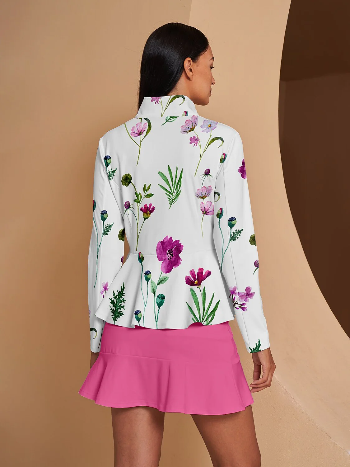Botanical Energy Ruffle Golf Jacket Sun Protection
