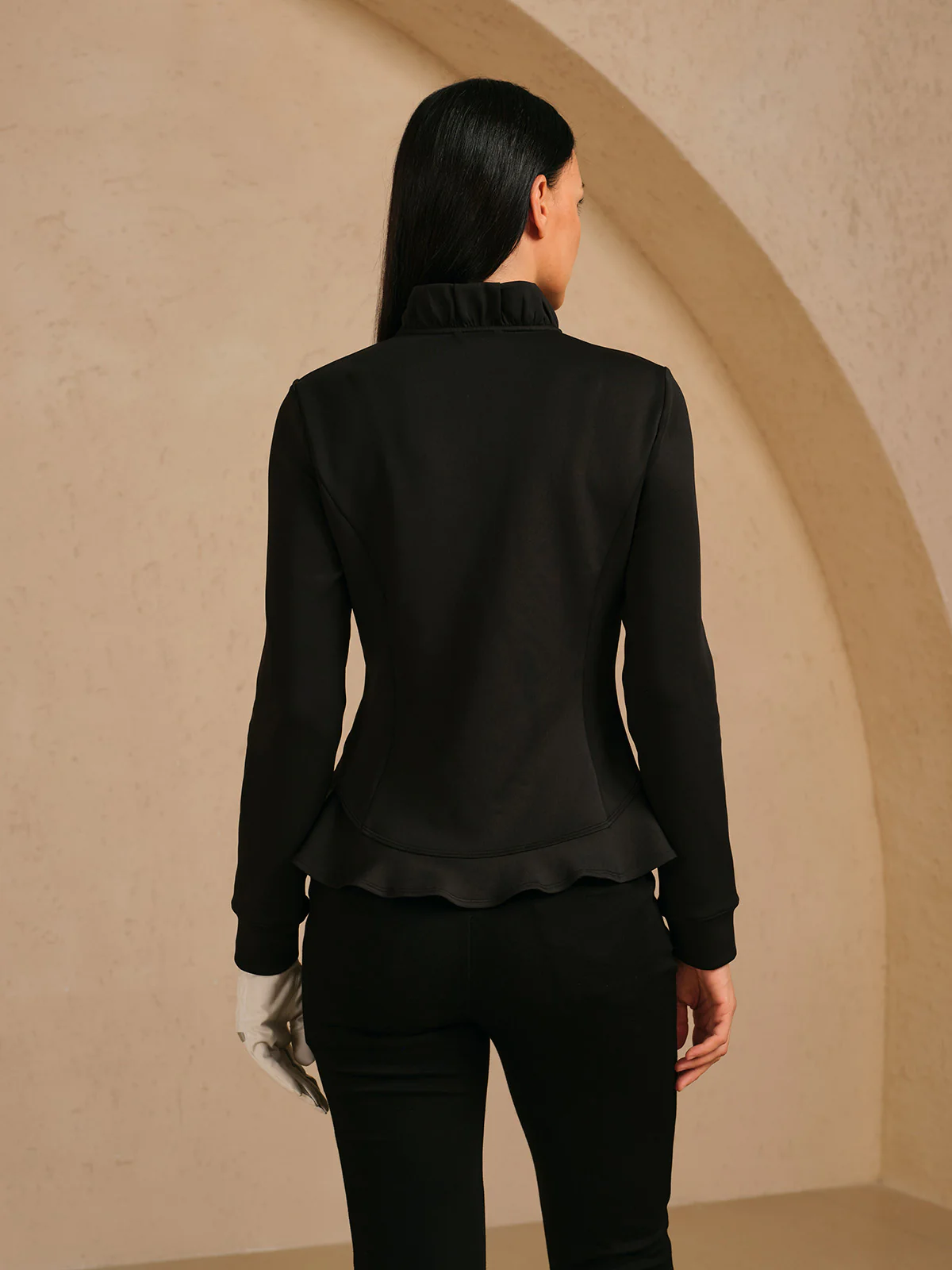 More Than Basic Ruffle Golf Jacket