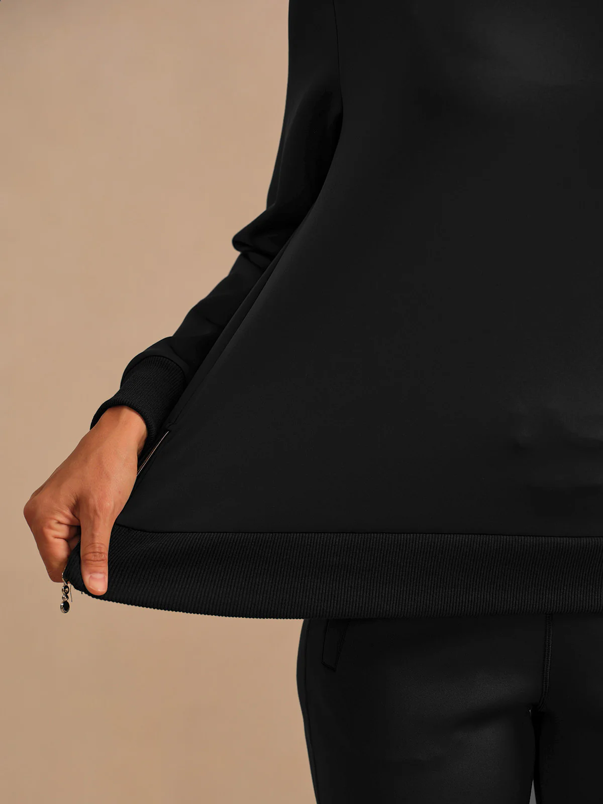 More Than Basic Asymmetrical Collar Golf Sweatshirt