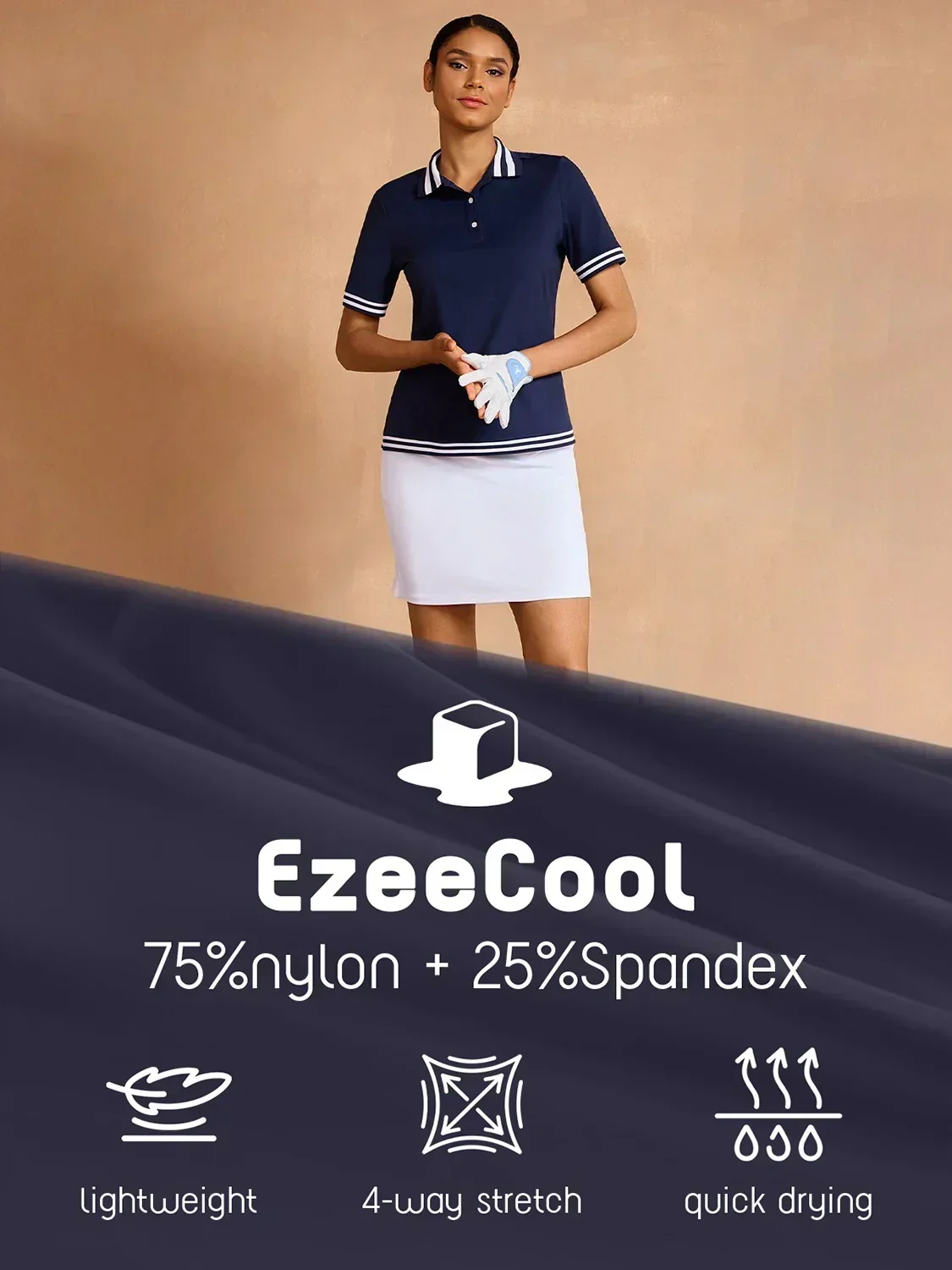 Navycore Short Sleeve Polo Top UPF50+