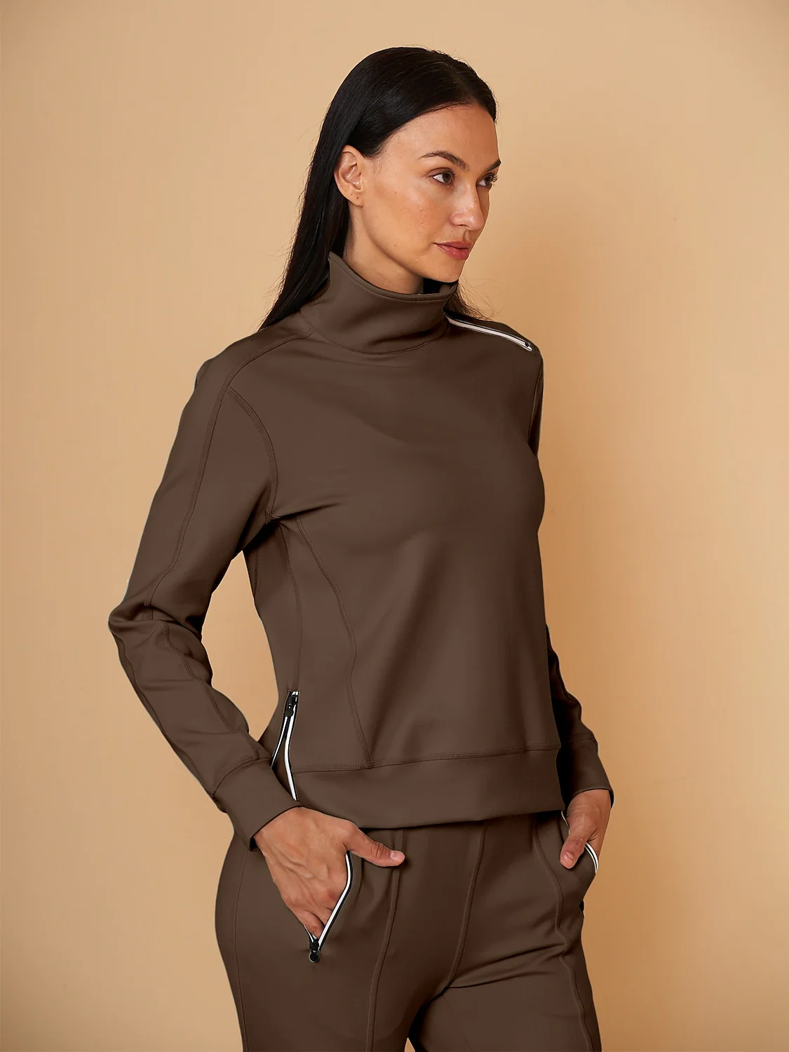 More Than Basic Irregular Collar Golf Sweatshirt