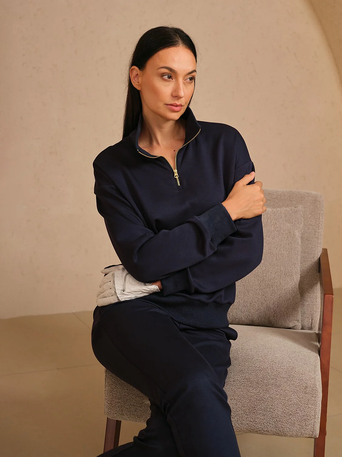 UltraSoft Long Sleeve Quarterzip Sweatshirt