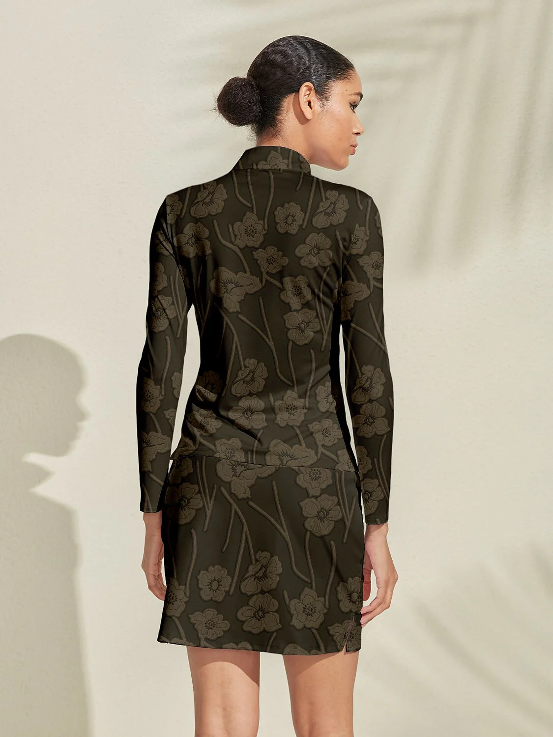 Botanical Energy Silky Golf Shirt Quarterzip UPF50+