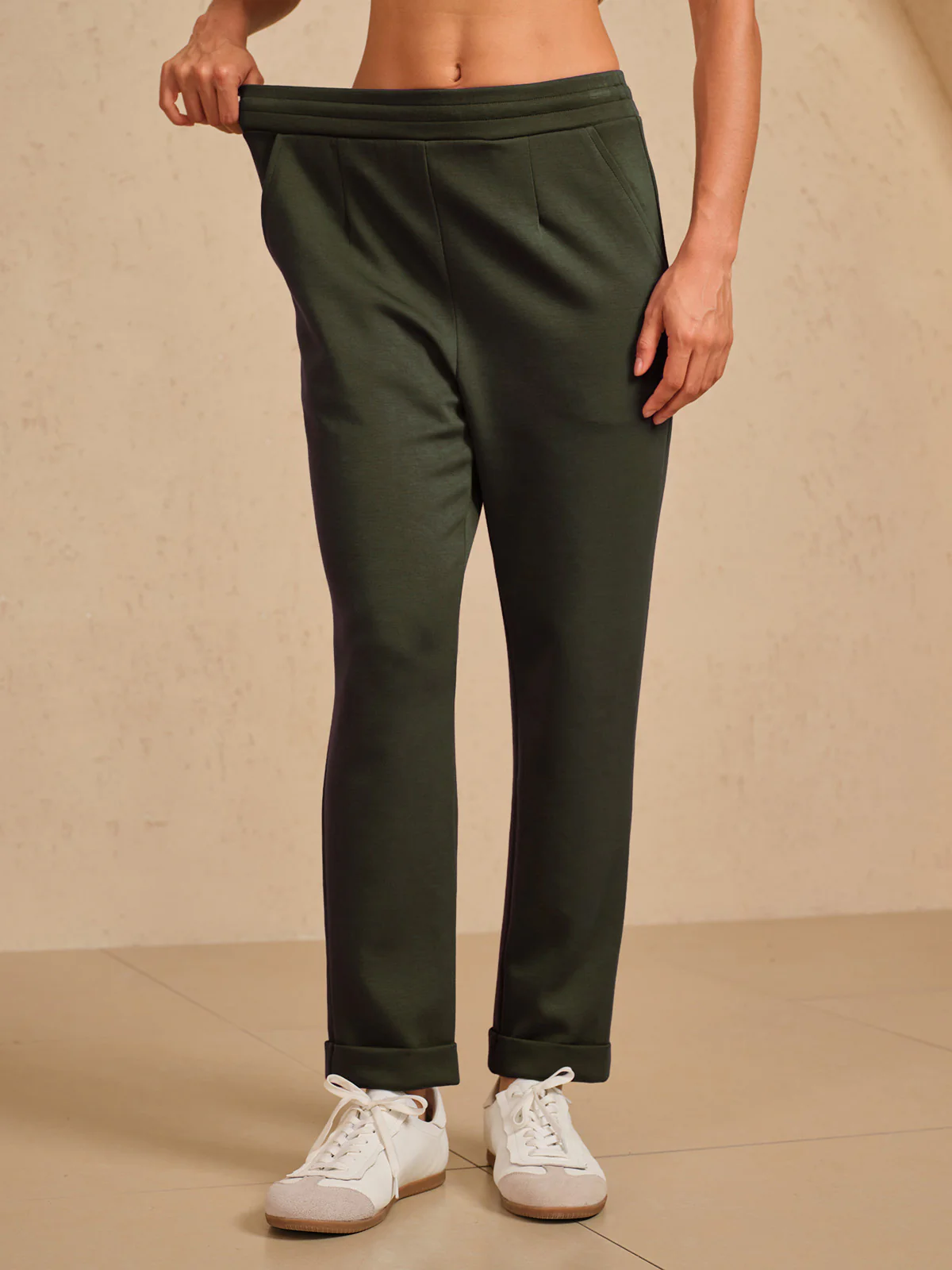 UltraSoft Stretch Hidden Drawstring Cuff Pants