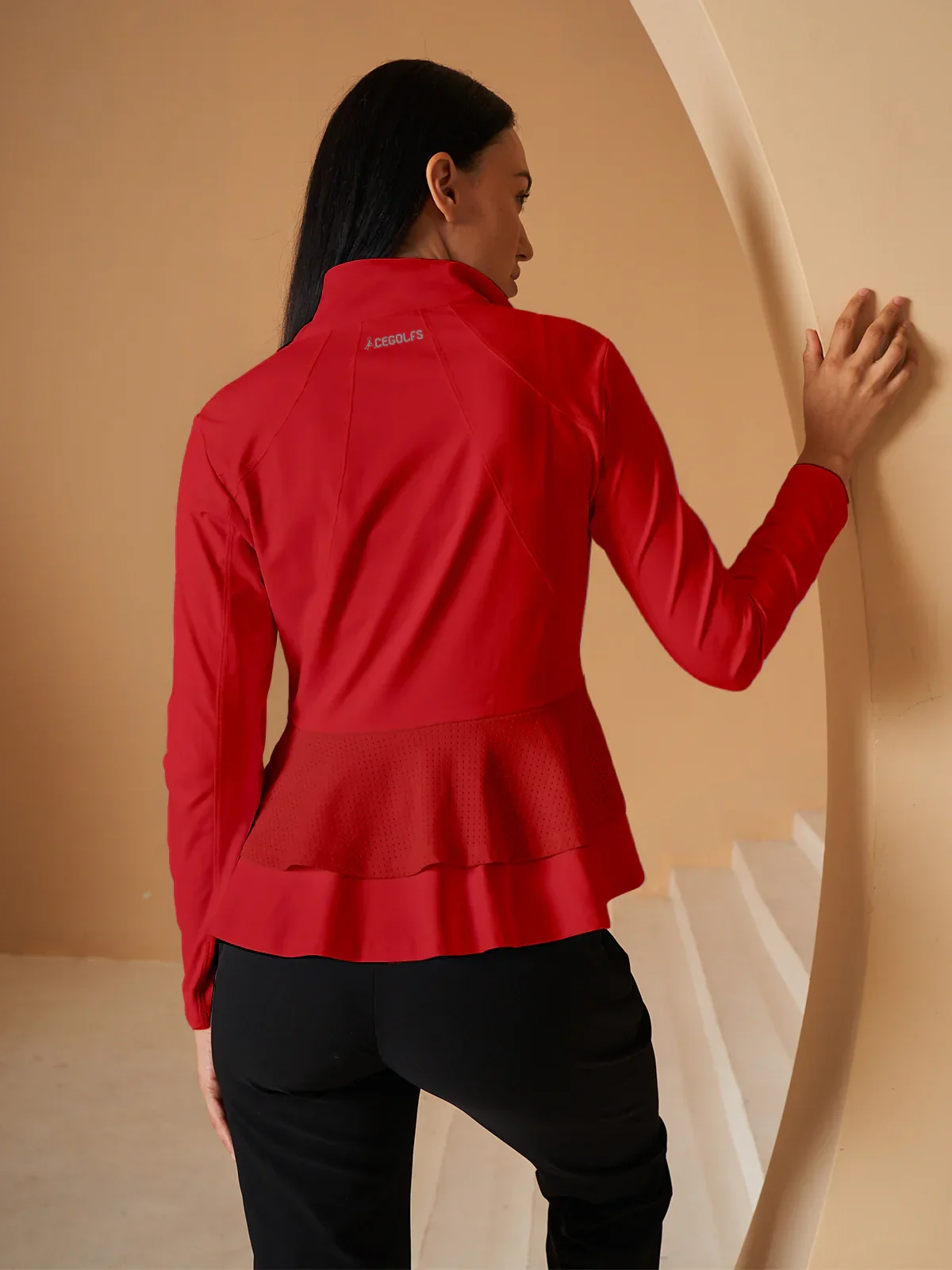 More Than Basic Ruffle Golf Jacket Sun Protection