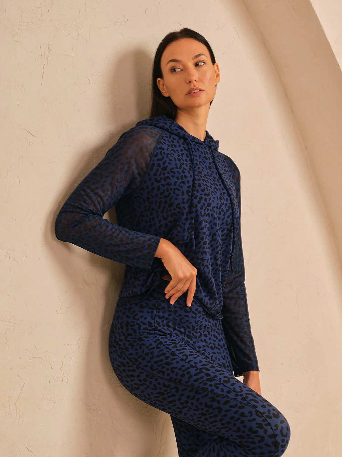 More Than Basic Leopard Mesh Golf Hoodie