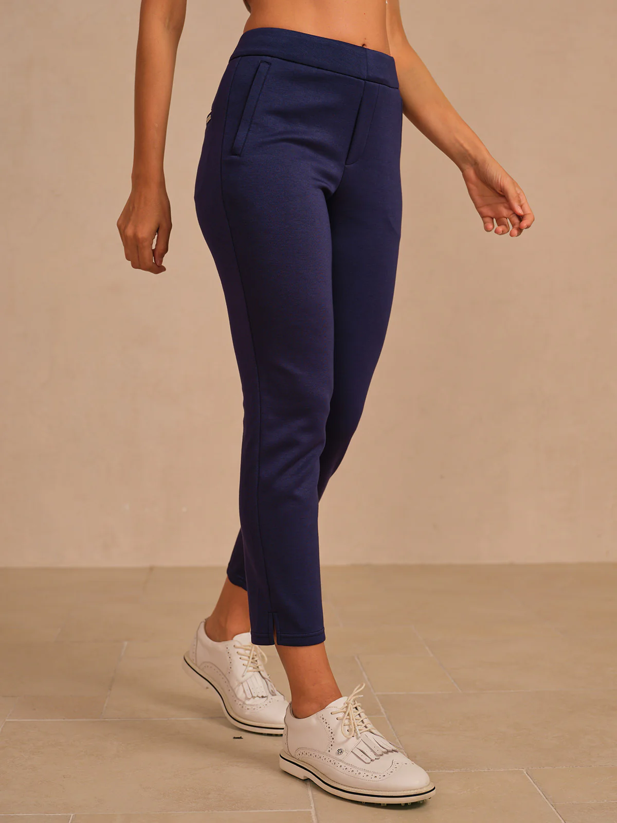 More Than Basic Stretch Zipper Pocket Ankle Pants