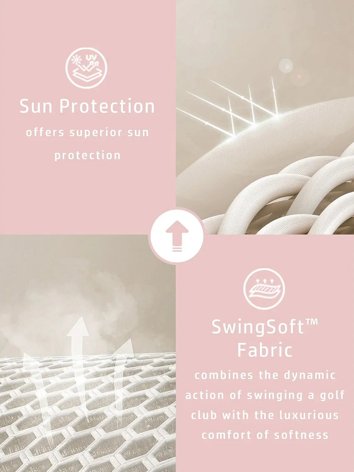 Hyper-prep Ruffle Golf Jacket Sun Protection