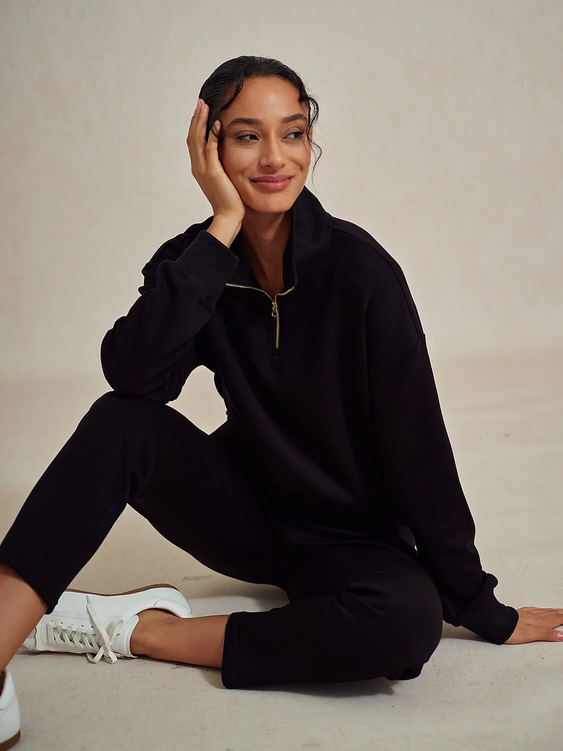 UltraSoft Long Sleeve Quarterzip Sweatshirt