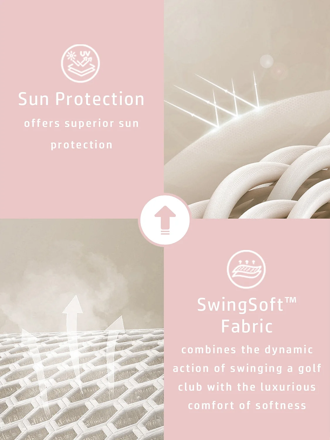 Inked Skins Ruffle Golf Jacket Sun Protection