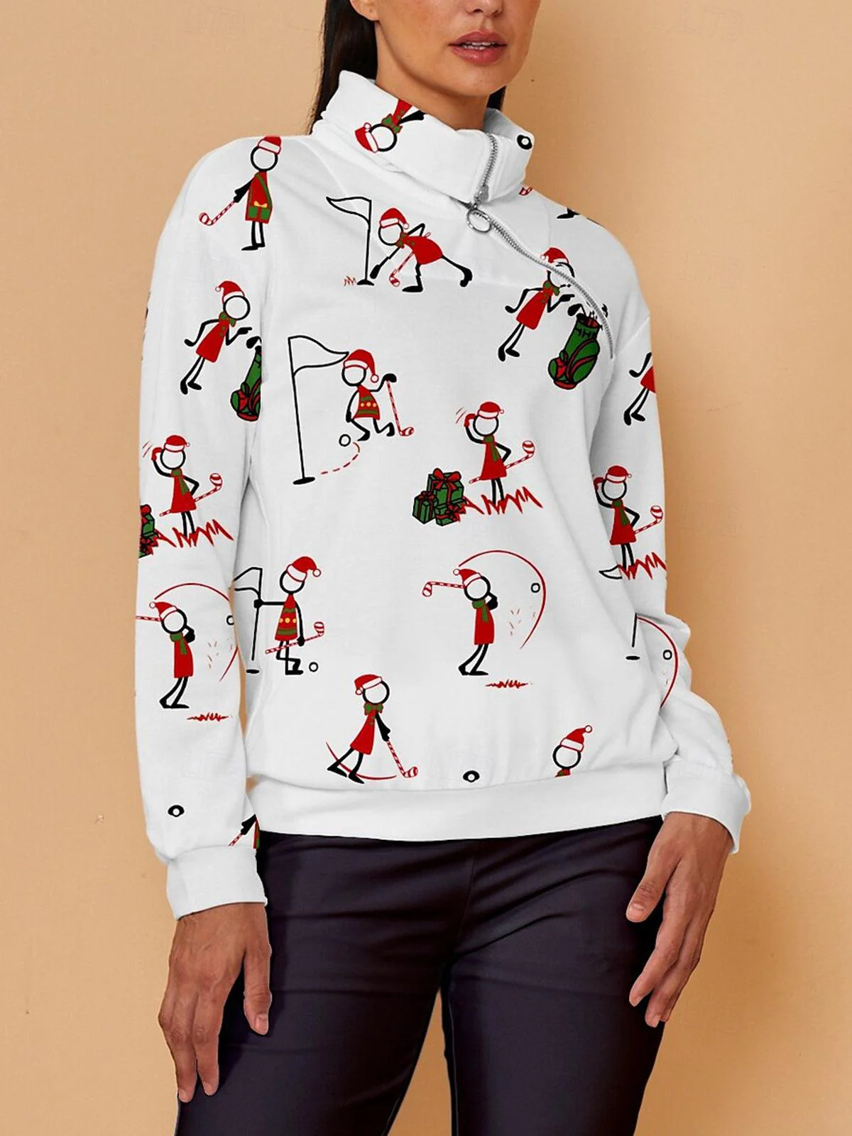 Hyper-prep Christmas Golf Sweatshirt