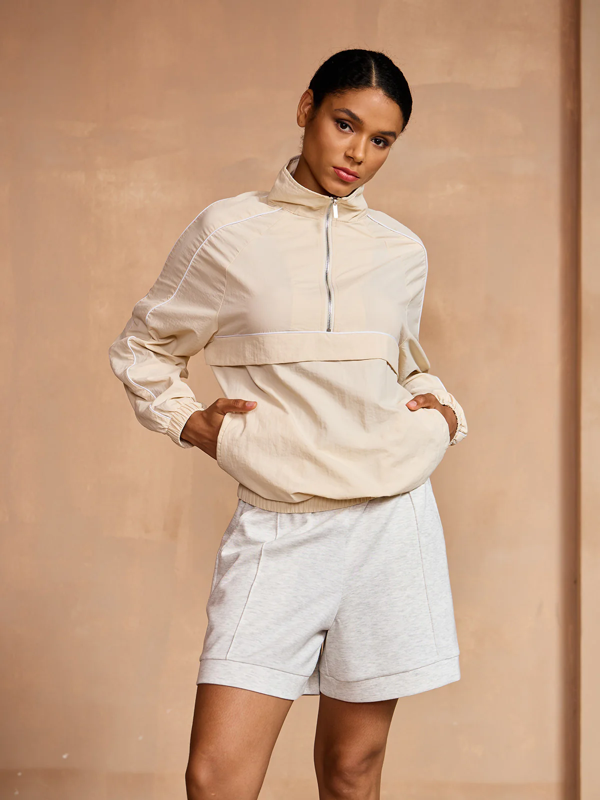 More Than Basic Long Sleeve Trimmed Pocket Sweatshirt