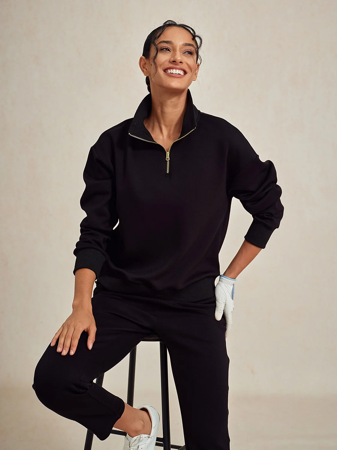 UltraSoft Long Sleeve Quarterzip Sweatshirt