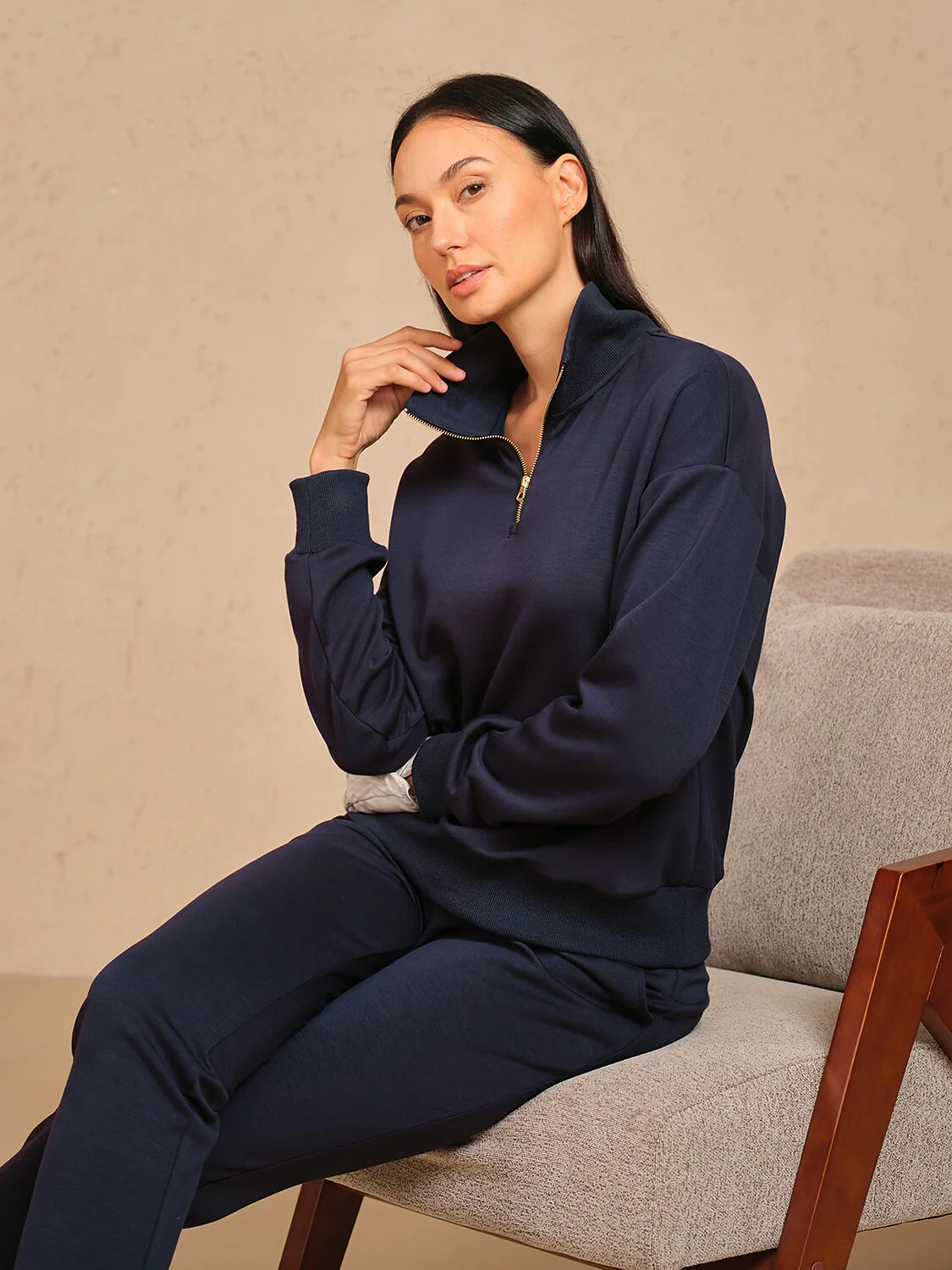 UltraSoft Long Sleeve Quarterzip Sweatshirt