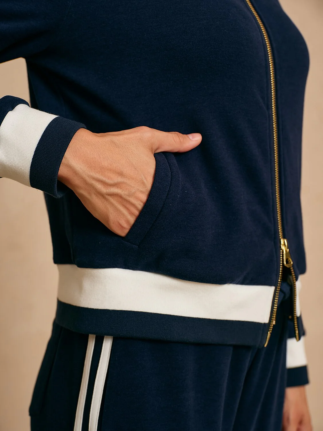 UltraSoft Velour Long Sleeve Full Zip Jacket