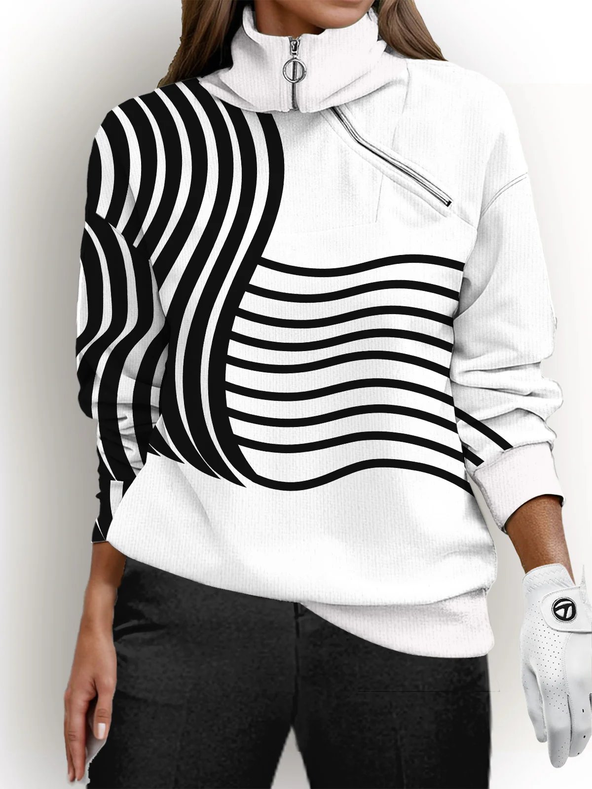 Playful Nautical Golf Sweatshirt