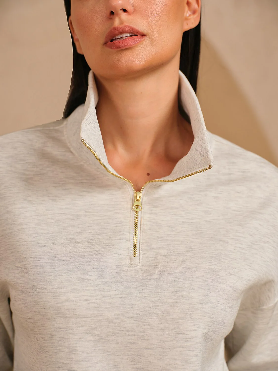 UltraSoft Long Sleeve Quarterzip Sweatshirt