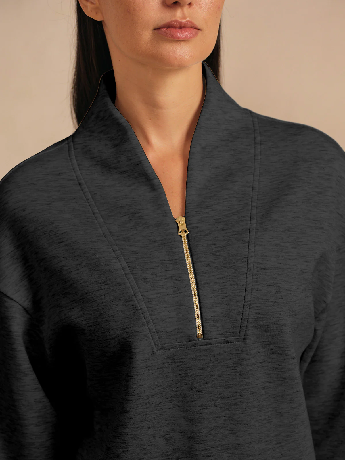 UltraSoft Long Sleeve Quarterzip Sweatshirt