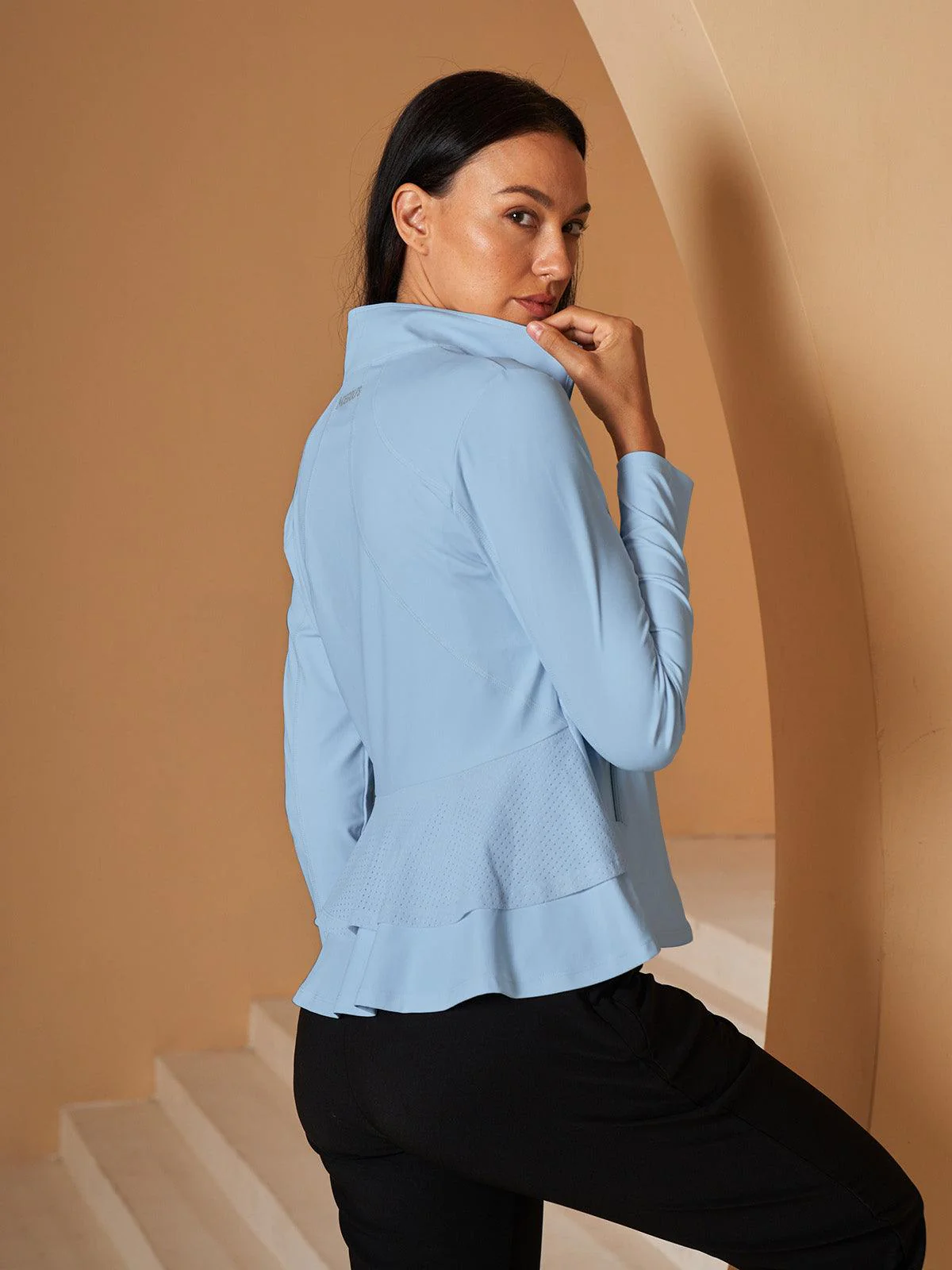 More Than Basic Ruffle Golf Jacket Sun Protection