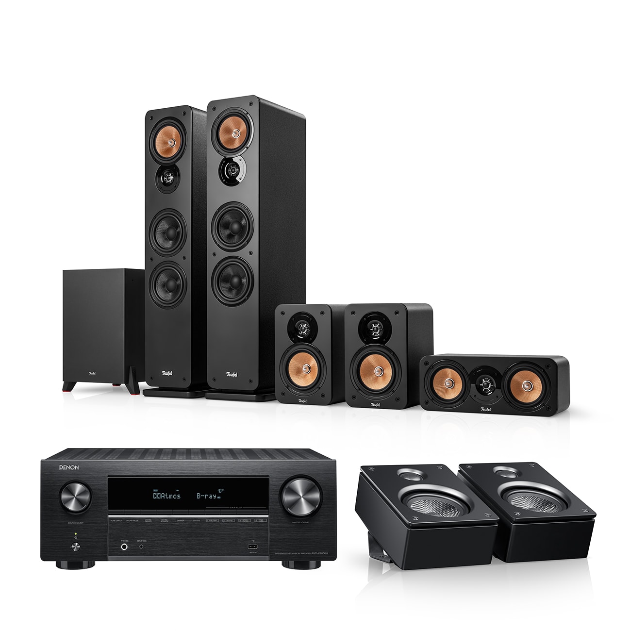 ULTIMA 40 Surround + DENON X3800H for Dolby Atmos Legendary sound all around you