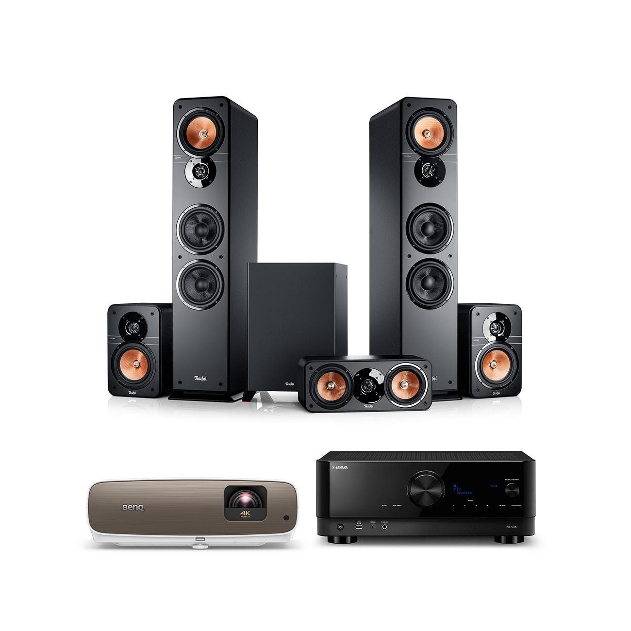 ULTIMA 40 Surround + Yamaha RX-V6A + BenQ W2710i 