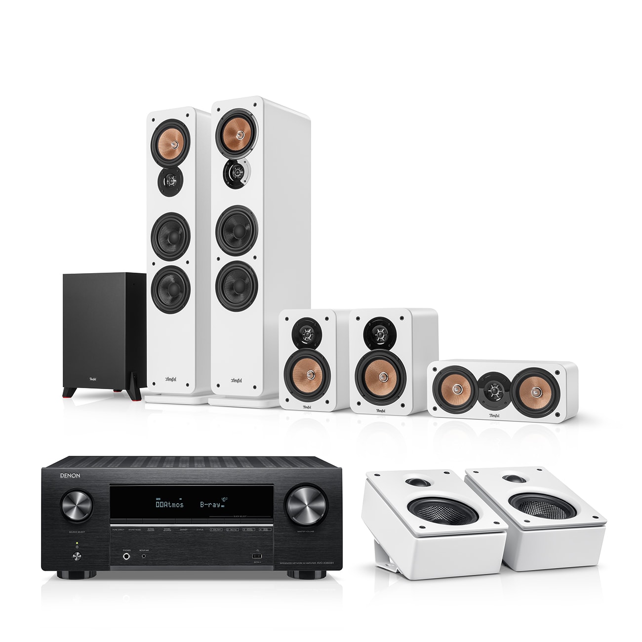 ULTIMA 40 Surround + DENON X3800H for Dolby Atmos Legendary sound all around you