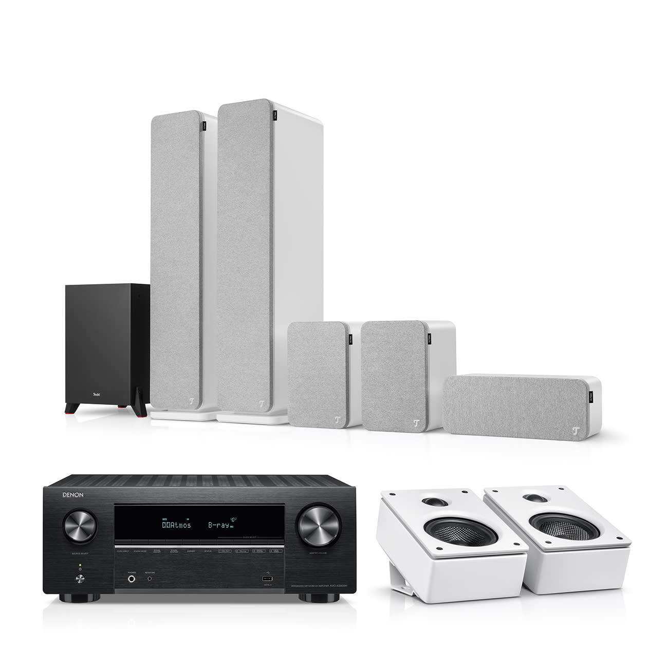 ULTIMA 40 Surround + DENON X3800H for Dolby Atmos Legendary sound all around you