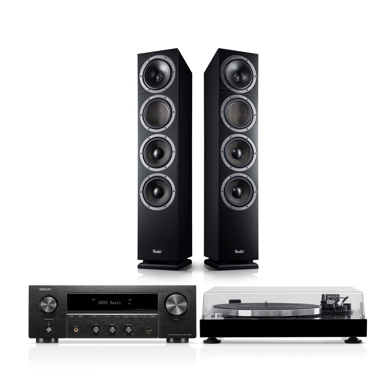 THEATER 500 + DENON DRA-900H + DUAL DT 500 Your music, our stereo sound