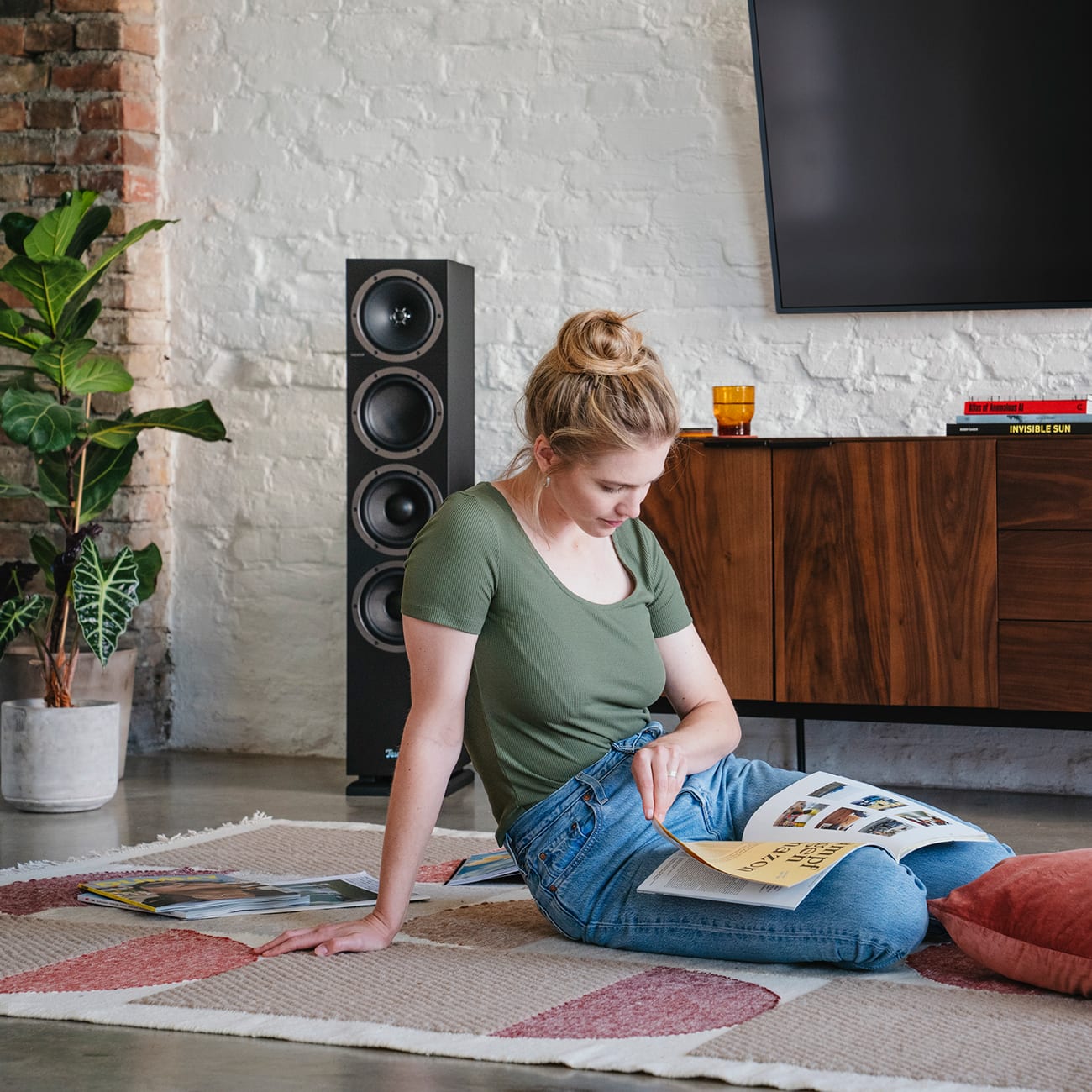 THEATER 500 KOMBO 2 VINYL 250 A good KOMBO: two THEATER 500 speakers, a reciever, and a record player