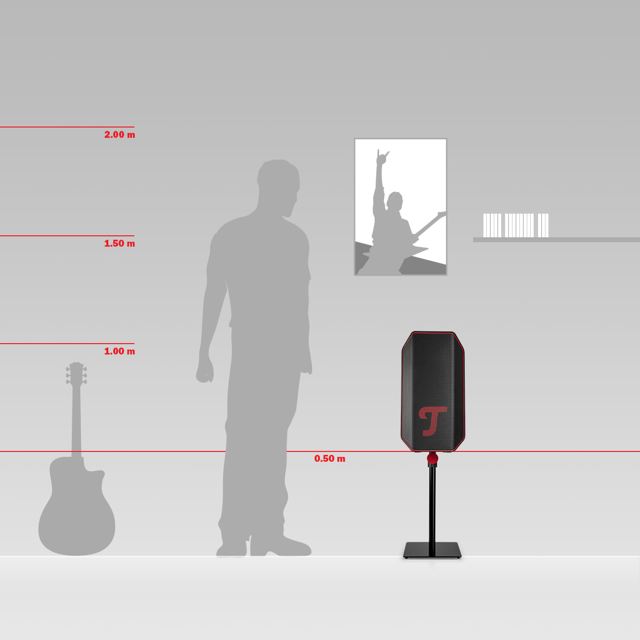 K&M 29680 short floor stand
