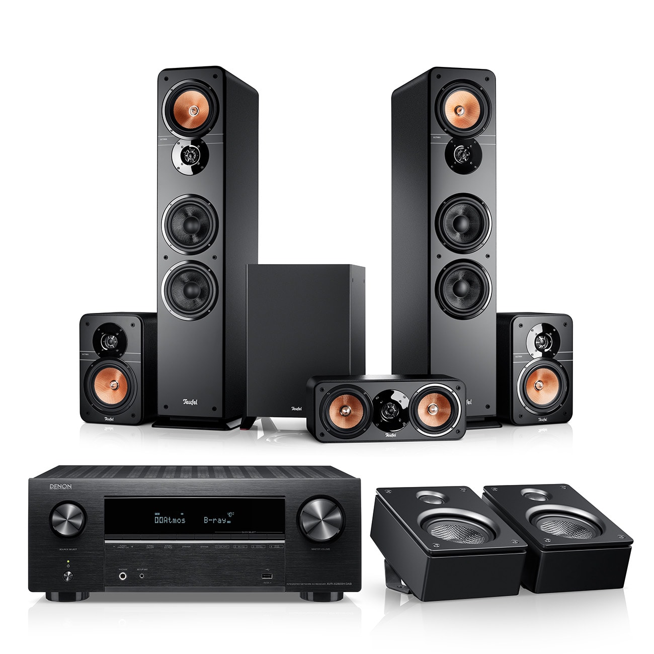 ULTIMA 40 Surround + Denon X2800H for Dolby Atmos Home cinema that delivers