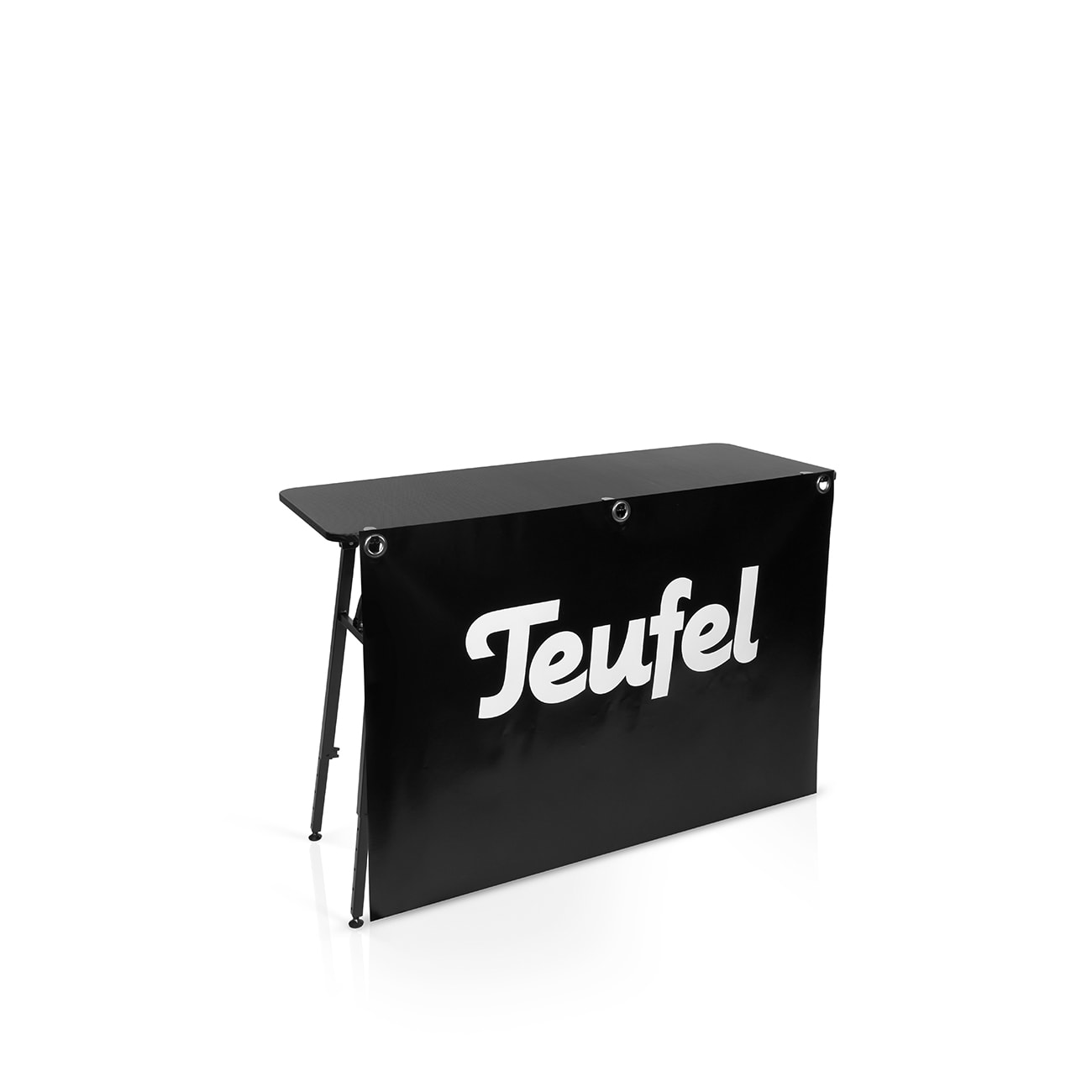 Banner holder for K&M DJ table Performance Your music for all